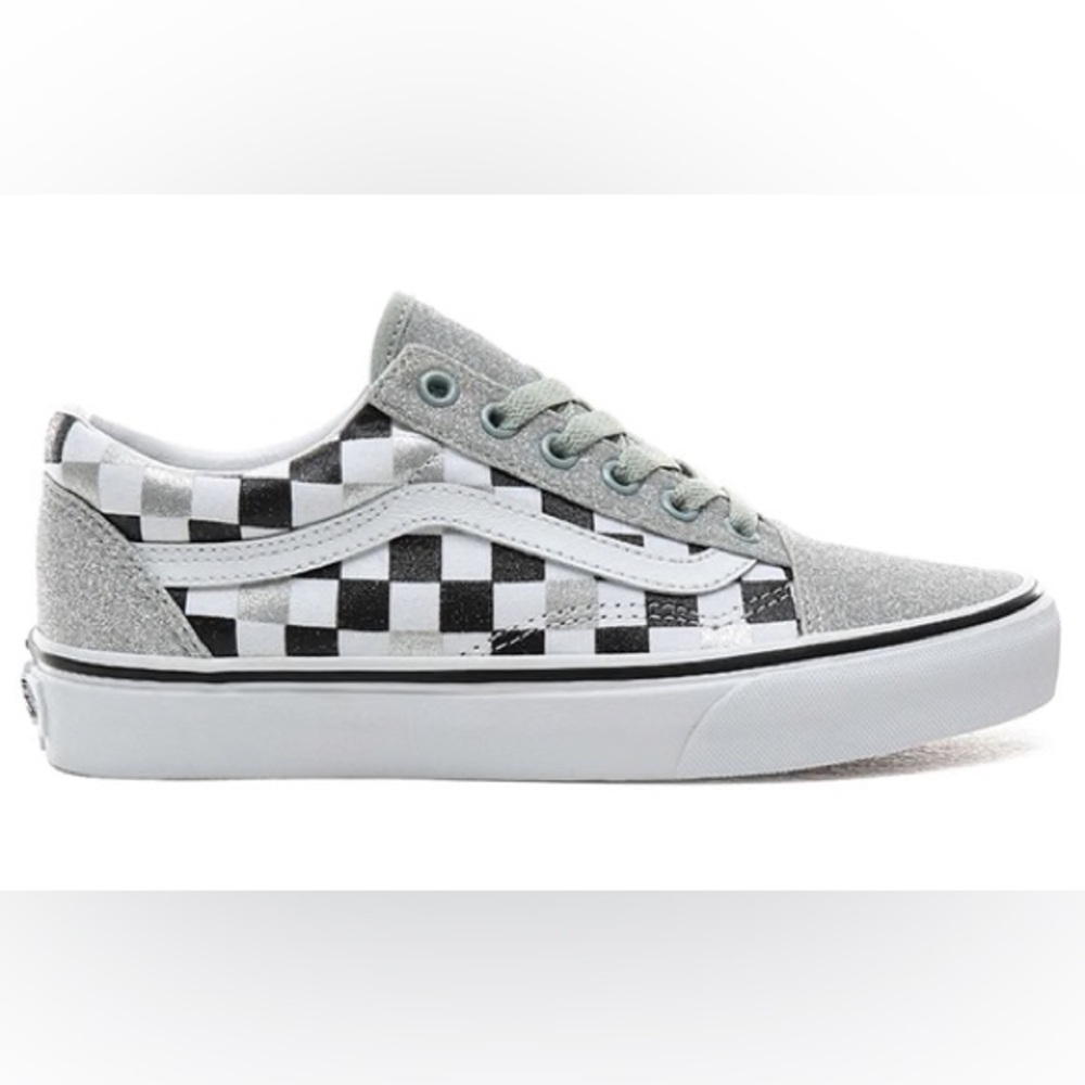 (WMNS) Vans Old Skool 'Glitter Checkerboard' size 8